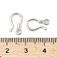 925 застежка-крючок из стерлингового серебра STER-S012-03B-P-3