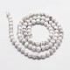 Chapelets de perles en howlite naturelle G-D840-44-4mm-2