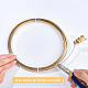 Half Round Brass Wire for Jewelry Making CWIR-WH0003-02-B-6