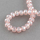 Chapelets de perles en verre électroplaqué EGLA-R086-16mm-05-2