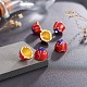 Chinese Style Alloy Enamel Bead Caps ENAM-L015-36A-G-8