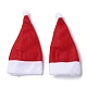 クリスマス帽子布カトラリーセットバッグ  クリスマステーブルホテルレストランアレンジメント装飾用品用ナイフとフォークカバー  帽子  126x60x6mm AJEW-D055-01-2