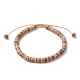 Bracelet de perles tressées réglables en noix de coco pour hommes femmes BJEW-JB09290-1