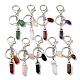 Natural & Synthetic Mixed Gemstone Keychain KEYC-M022-05-1