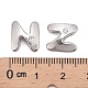 Perles coulissantes de lettre pour la fabrication de bracelet de montre X-ALRI-O012-N-NR-3