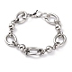 304 bracelets chaîne à maillons ronds en acier inoxydable BJEW-I293-01P-1