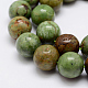 Chapelets de perles en opale vert naturel G-K209-04B-8mm-3
