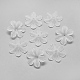 6-petal transparentes bolitas de acrílico X-FACR-S016-SB518-1