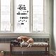 SUPERDANT Love and Pet Dog Theme Wall Decals Love is A Four Legged Word Wall Sticker Dog Paw Print Wall Decor Vinyl Wall Art Decal Decorations for Bedroom Living Room Shop Decor 30×65cm DIY-WH0377-044-3