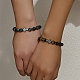 Set di braccialetti elasticizzati con perline miste naturali da 2 pezzo e 2 stili BP5722-4
