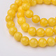 Chapelets de perles en jade Mashan naturel G-K151-6mm-06-3