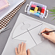 GORGECRAFT Quilting Templates Clear Acrylic Quilting Rulers Cookie Basket Bag Templates Patchwork Practical Sewing Pattern Molds for Home Needlework Handmade DIY Sewing Craft Tools AJEW-WH0245-38B-4
