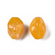 アクリルビーズ  天然石風  ツイスト  オレンジ  13.5x10.5x9.5mm  穴：1.5mm  約750個/500g OACR-N131-003F-2