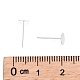 Accessoires de boucle d'oreille en 925 argent sterling X-STER-P032-15S-5mm-3