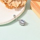Piercing bijoux laiton plaqué platine rond zircon cubique anneau de nombril anneau de nombril anneaux de ventre AJEW-EE0001-104A-4