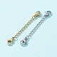 6 Strand 6 Style 304 Stainless Steel Curb Chain Extender STAS-FS0001-30-5