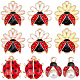 SUNNYCLUE 1 Box 30Pcs 5 Styles Ladybug Enamel Charms Beetle Charm Red Metal Alloy Flying Animals Ladybirds Insect Charms for Jewelry Making Charms Bracelet Necklace Earring Women DIY Jewelry Craft FIND-SC0003-07-1