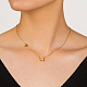 Элегантное двухслойное ожерелье с замком-бабочкой на ключице для женщин SA4053-1