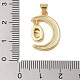 Кулон из латуни с прозрачным кубическим цирконием KK-I712-49G-01-3