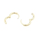 Brass Huggie Hoop Earrings for Women EJEW-G322-01G-2