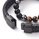 Unisex Stackable Bracelets Sets BJEW-JB04896-03-3