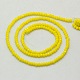 Faceted Imitation Jade Glass Rondelle Beads Strands X-GLAA-F003-A01-3