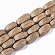 Sin teñir & natural hilos de cuentas de madera de coco WOOD-T024-022-1