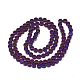 Chapelets de perles en hématite synthétique sans magnétiques G-Q486-102-3