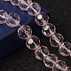 Faceted Glass Round Beads Strands X-GF10mmC29Y-1