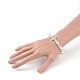 Electroplate Glass Beads Stretch Bracelets BJEW-JB04830-01-3