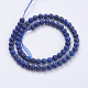 Natural Lapis Lazuli(Filled Color Glue) Beads Strands G-K269-01-6mm-2