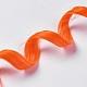 ファッション女性のヘアアクセサリー  鉄のスナップヘアクリップ  化学繊維カラフルなかつらを使って  ダークオレンジ  50x3.25cm PHAR-TAC0001-017-2