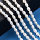 Fili di perle di perle d'acqua dolce coltivate naturali PEAR-N012-03I-6