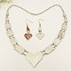 Fashionable Paua Shell/Abalone Shell Jewelry Sets SJEW-G012-01-4