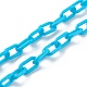 Collares personalizados de cadena de cable de acrílico opaco NJEW-JN03432-02-3