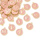 Encantos de esmalte de aleación de oro plateado ENAM-S118-07-M-1