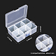 Perline di plastica contenitori CON-WH0064-H01-3