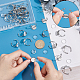 Unicraftale diy kit de fabricación de anillos de dedo de cúpula en blanco DIY-UN0004-18B-4