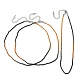 Collier de perles de verre rondelle à facettes pour femme NJEW-M208-02F-2