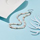 女性のための天然真珠のビーズのネックレス  カラフル  14.96インチ（38cm） NJEW-JN03899-01-2