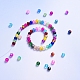 Perles de verre craquelé peintes par pulvérisation CCG-YW0001-02-8mm-3