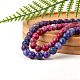 2 fili 2 fili di perline turchesi americane naturali di 8 colori G-SZ0001-34C-5