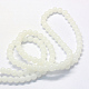 Chapelets de perles rondes en verre imitation jade peint X-DGLA-Q021-10mm-01-3