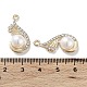 Pendentifs en perles d'imitation abs FIND-C042-02G-3