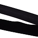 ベルベットリボン  片面  ギフト包装用  パーティーデコレーション  ブラック  2インチ（50mm） SRIB-WH0021-01-2