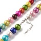 Collier de perles rondes en acrylique pour femme NJEW-JN03792-4