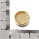 Messing mit blauen Emailleperlen&nbsp;KK-CBAA632-22G-3