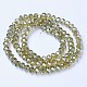 Chapelets de perles en verre électroplaqué EGLA-A034-T6mm-A01-2