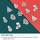 UNICRAFTALE 12Pcs 6 Style Chistmas Charms 201 Stainless Steel Santa Claus Charms Pendants Snowman Charms Christmas Tree Pendants Snowflake Pendants 1.4mm Hole Jewelry Pendants for Jewellery DIY STAS-UN0035-19-5