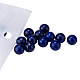 Teñidos lapislázuli natural de hebras de perlas redondas G-PH0005-8mm-01-2